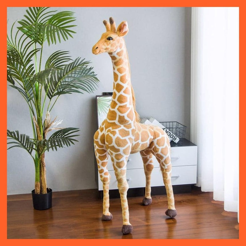 whatagift.com.au Plush Toys 80cm 35-120Cm Giant Real Life Giraffe Plush Toys | High Quality Soft Stuffed Animals