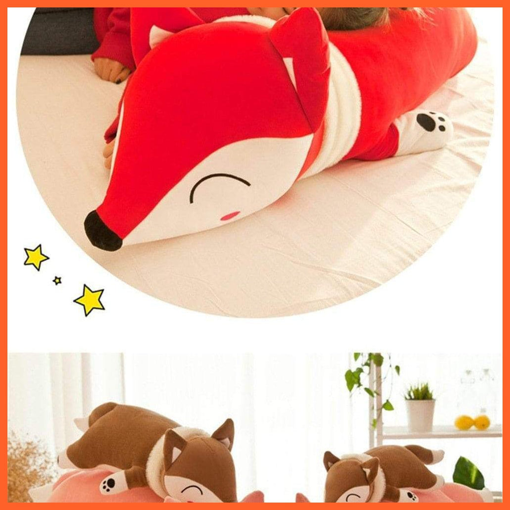 90/35Cm Kawaii Dolls Stuffed Animals & Plush Toys | Plush Pillow Fox Stuffed Animals Soft Sleeping Pillow | For Girls Children Boys | whatagift.com.au.