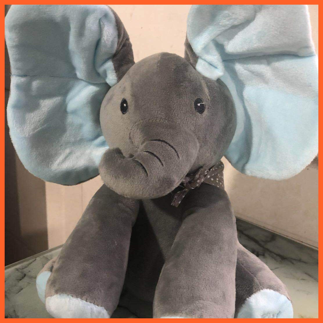 Peekaboo Elephant Plush Toy Electric Interactive Elephant Rabbit, Bear Dog | whatagift.com.au.