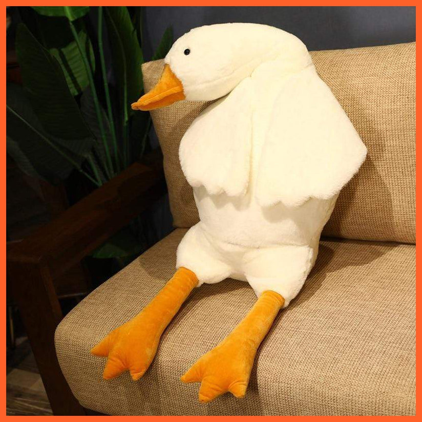 Giant 50-190Cm Fluffy Duck Plush Toys | Sleep Pillow Cute Animal Stuffed Swan Goose Dolls | Kids Girls Gifts | whatagift.com.au.