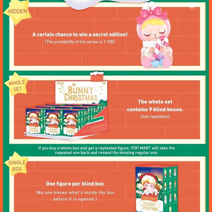 Pop Mart Bunny Christmas Series Blind Box | Birthday Gift Kid Toy | whatagift.com.au.