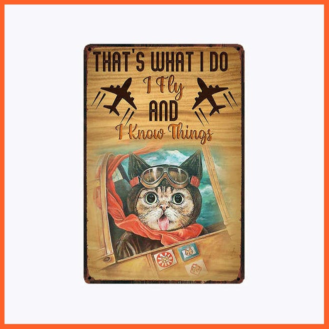 Thin Metal Cute Cat Poster | Wall Decor Accessories | whatagift.com.au.