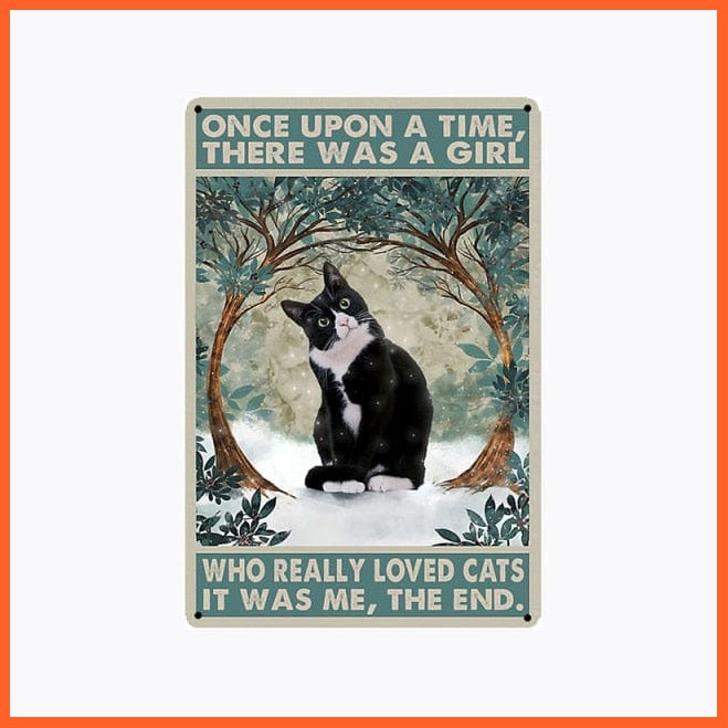 Thin Metal Cute Cat Poster | Wall Decor Accessories | whatagift.com.au.