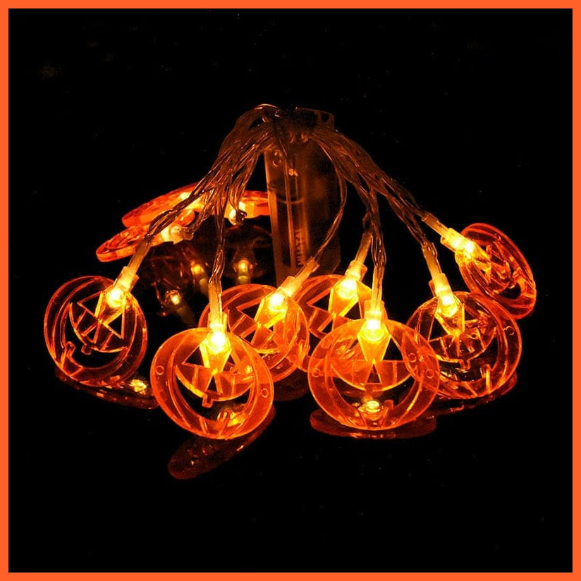 whatagift.com.au Pumpkin 1.5M 10 LED Halloween Led Light String | Pumpkin Lamp Hanging Halloween Party Decoration Lights