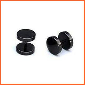 Round Stainless Steel Barbell Stud Earrings For Unisex | whatagift.com.au.