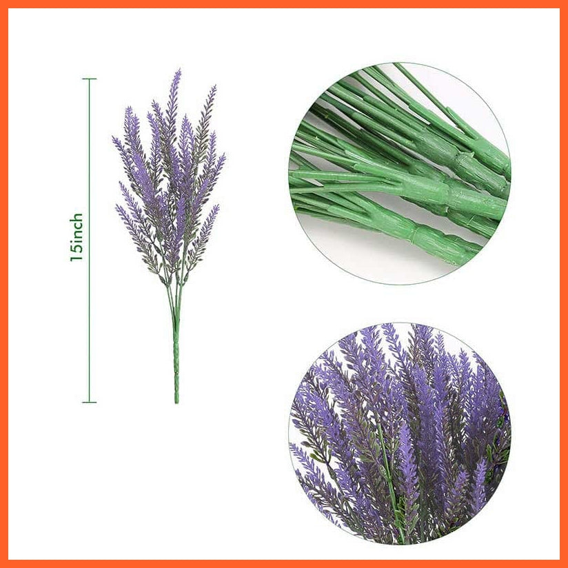 whatagift.com.au Purple / 1Bundle 1/3Bundles Artificial Lavender Flowers | Fake Plant For Home Decoration
