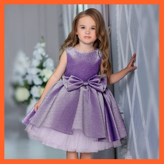whatagift.com.au Purple / 6T Dress For Girls Wedding Tulle Lace Girl Dress