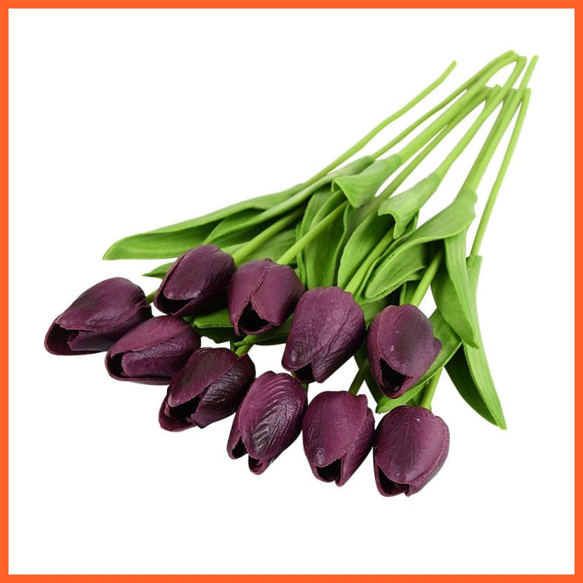 whatagift.com.au R 10PCS Tulip Artificial Flower for Wedding Decoration Home Decore