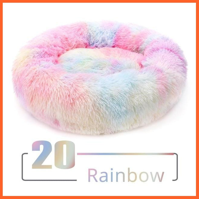 Round Plush Cat Bed | whatagift.com.au.