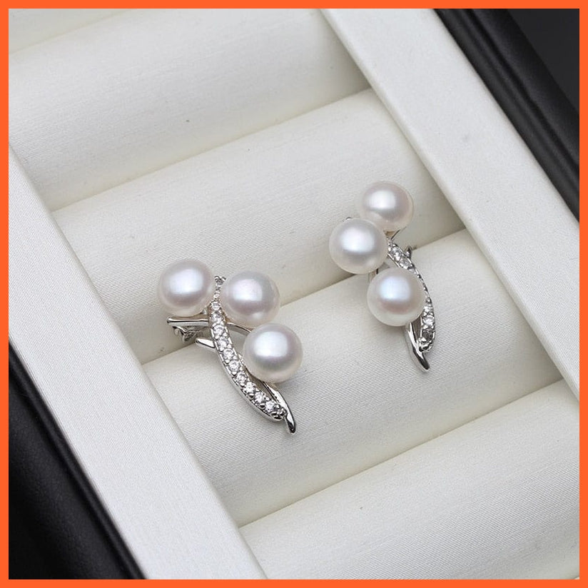 whatagift.com.au Real Natural Freshwater Pearl Earring Women