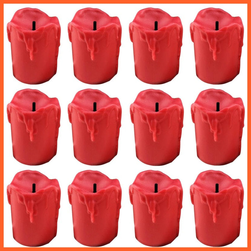 whatagift.com.au Red / 12PCS 6/12Pcs Flameless LED Candle Light Bright Battery Operated Tea Light | Home Decor Accessories