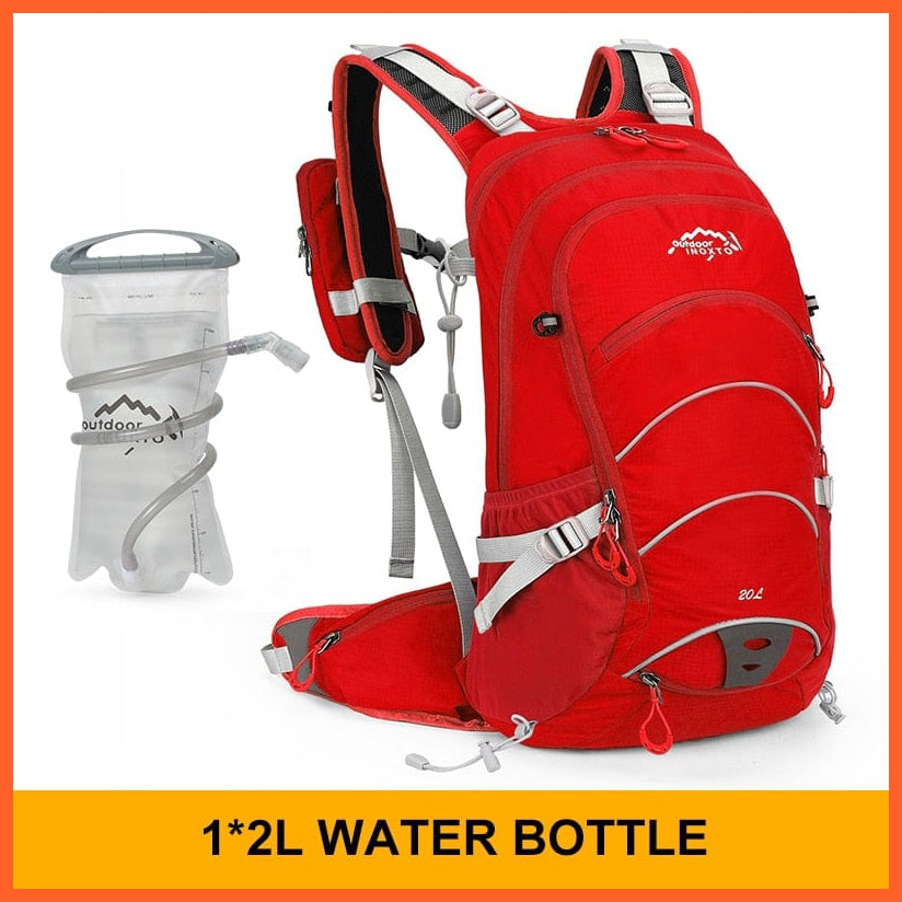 whatagift.com.au red 2L / China 20 litres Waterproof Camping Backpack With Rain Cover