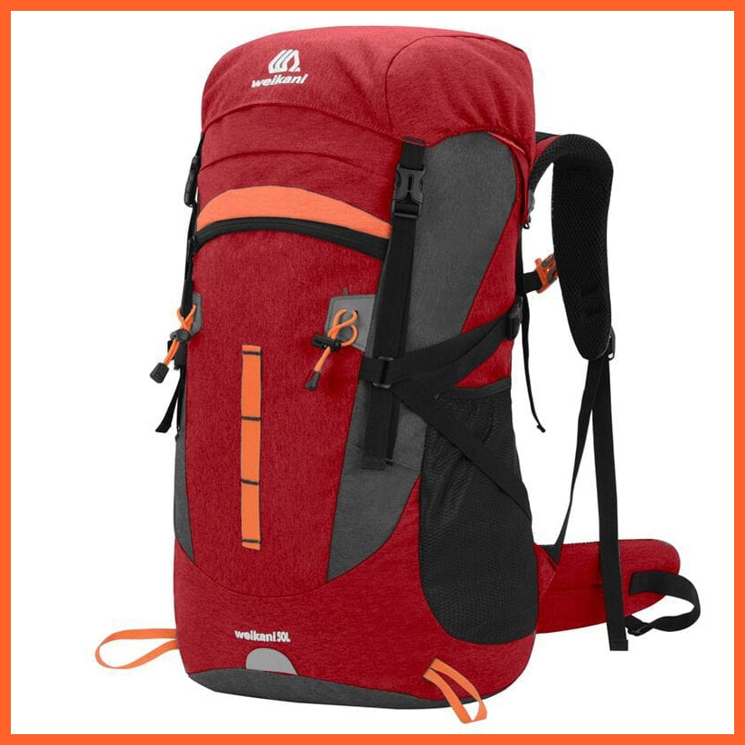whatagift.com.au Red / 50 - 70L / China 50L Camping Waterproof Hiking Backpack For Men