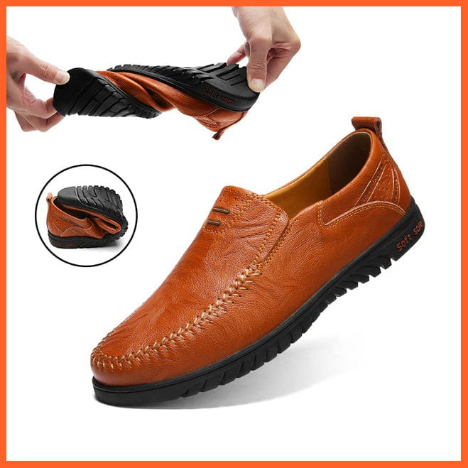 whatagift.com.au Red brown / 12 Casual Slip on Formal Loafers