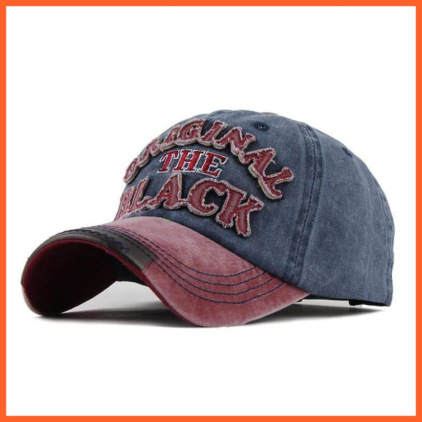 Hot Retro Washed Baseball Caps | Unisex Baseball Cap Cotton For Men Women Washed Adjustable Sport Caps Outdoor Sports Hat | whatagift.com.au.