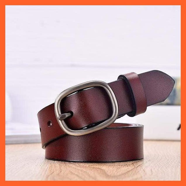 whatagift.com.au Redbrown / 100cm 26to28 inch Fashion Women  Fancy Vintage Genuine High Quality Belts
