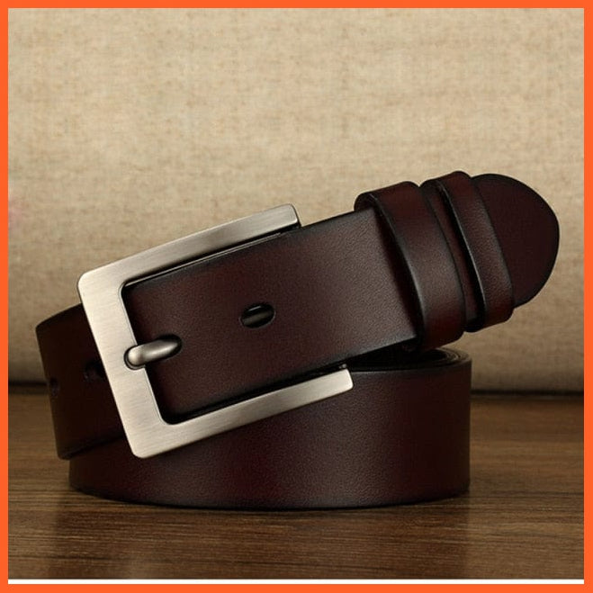 Genuine Leather Belt With Pin Buckle For Men | whatagift.com.au.