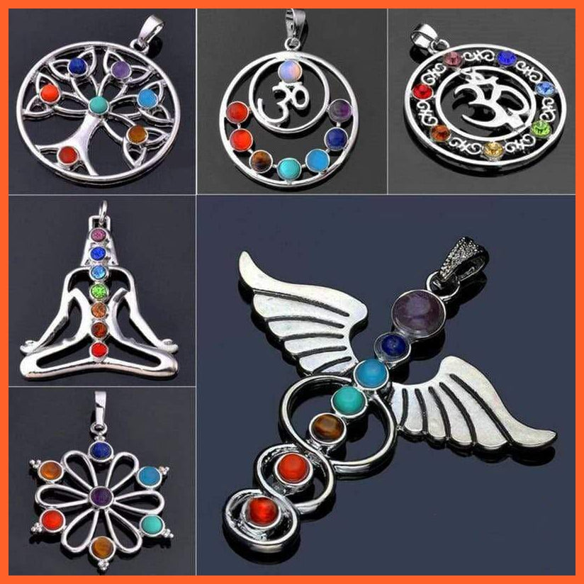 Mystic Chakra 7 Natural Stones Pendants | whatagift.com.au.
