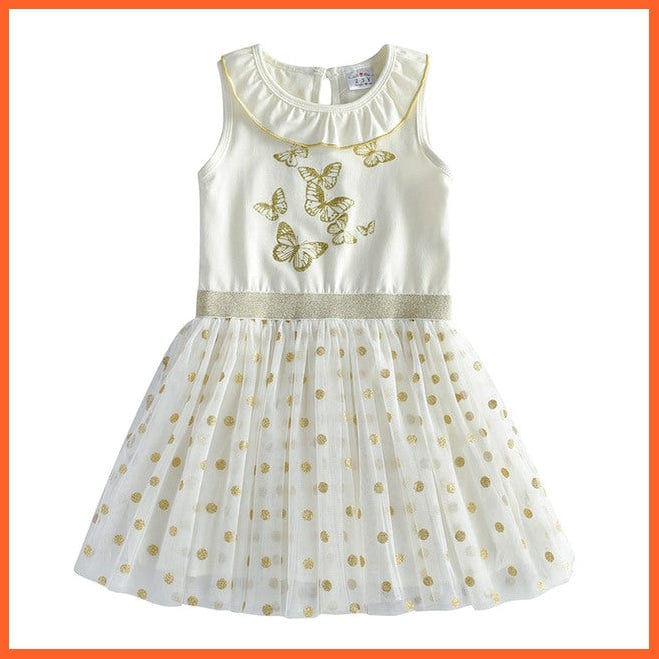 whatagift.com.au RESH4500 / 4T Girls Summer Clothes Butterfly Dress For Girls