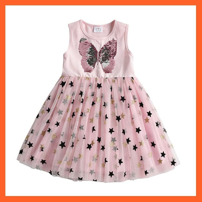 whatagift.com.au RESH4996 / 7 Girls Summer Clothes Butterfly Dress For Girls