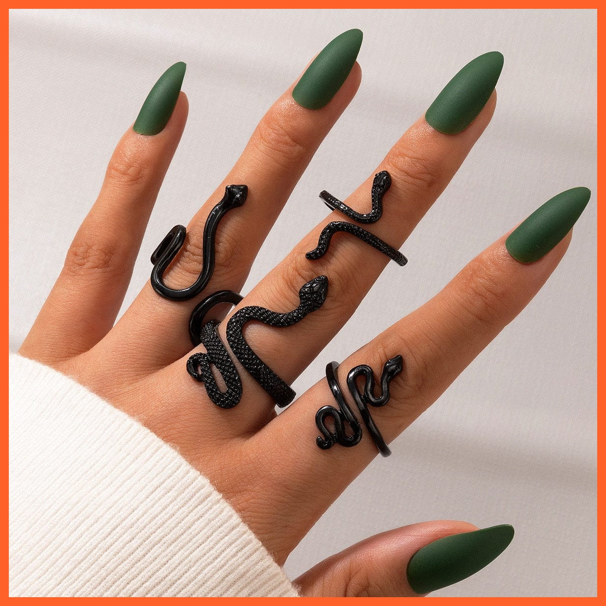 whatagift.uk Resizable / Snake Ring 11 Adjustable Gothic Finger Snake Ring For Women