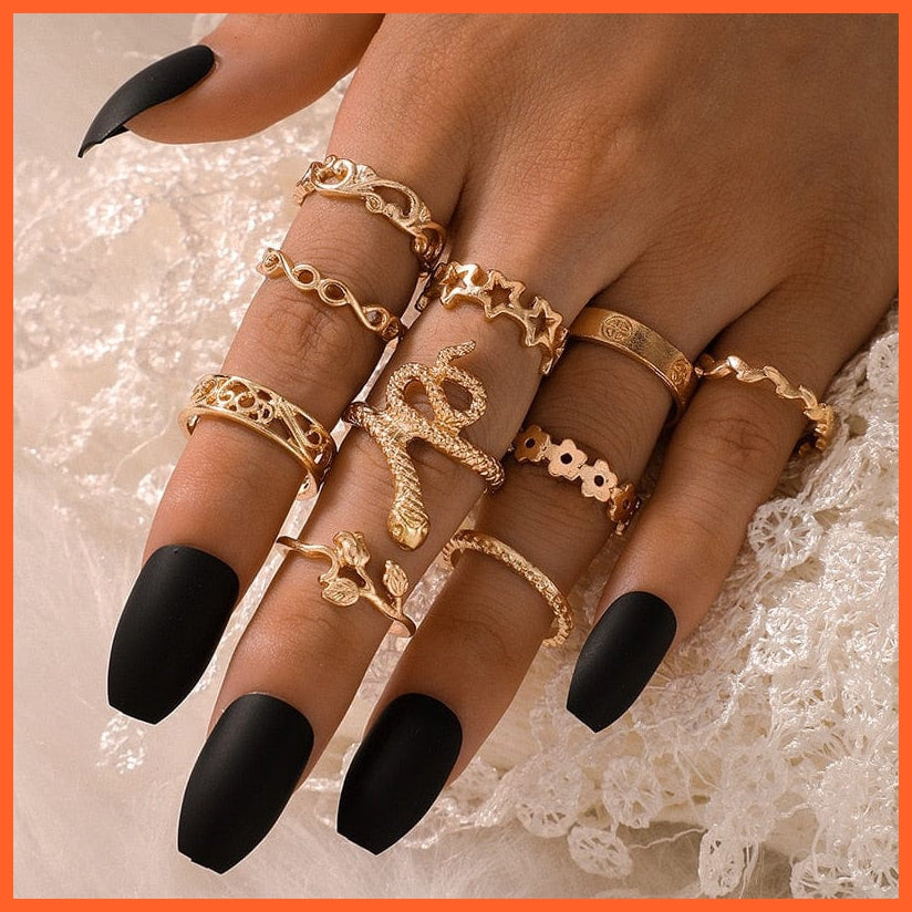 whatagift.uk Resizable / Snake Ring 13 Adjustable Gothic Finger Snake Ring For Women