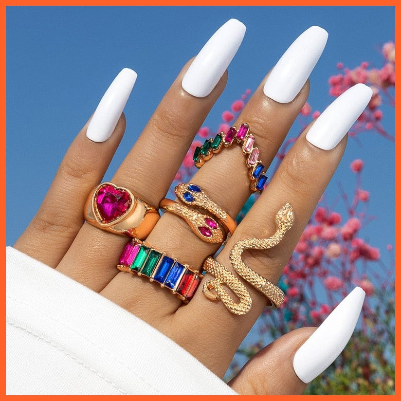 whatagift.uk Resizable / Snake Ring 16 Adjustable Gothic Finger Snake Ring For Women