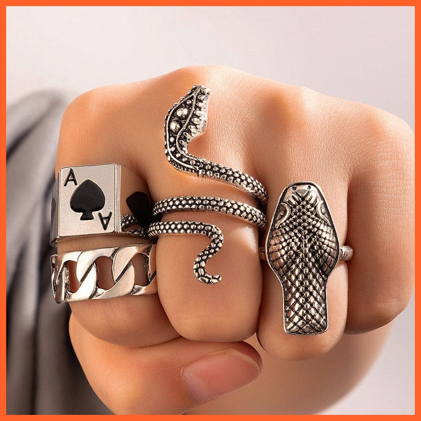 whatagift.uk Resizable / Snake Ring 17 Adjustable Gothic Finger Snake Ring For Women
