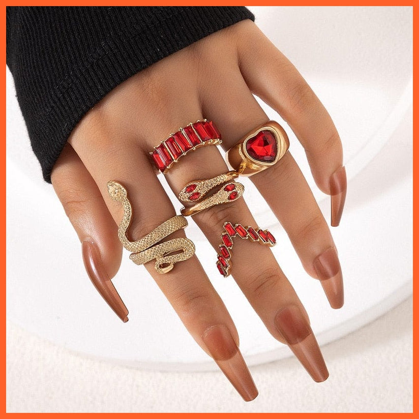 whatagift.uk Resizable / Snake Ring 4 Adjustable Gothic Finger Snake Ring For Women