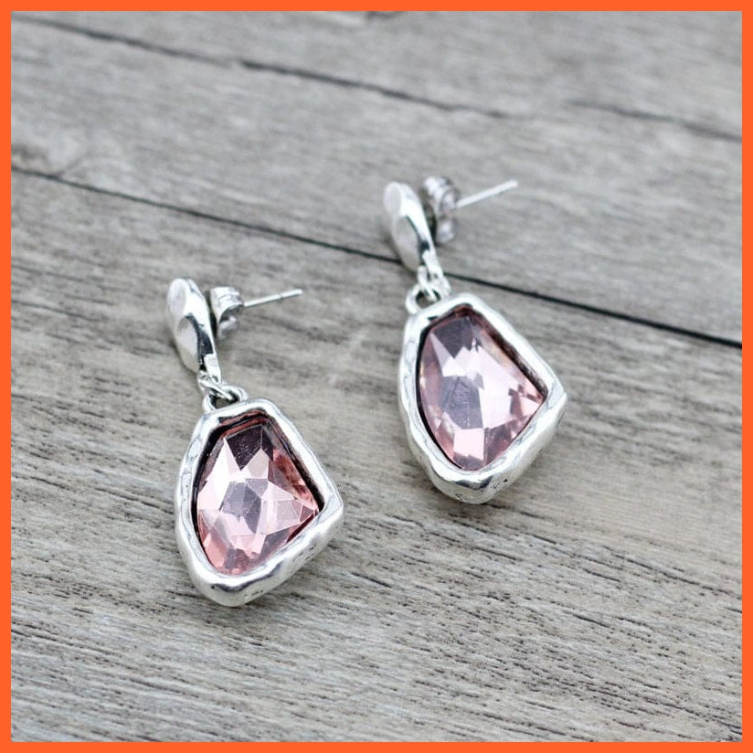 whatagift.com.au Retro Charms Women Drop Irregular Crystal Earrings | Classic Design Women Earring For Wedding Valentine