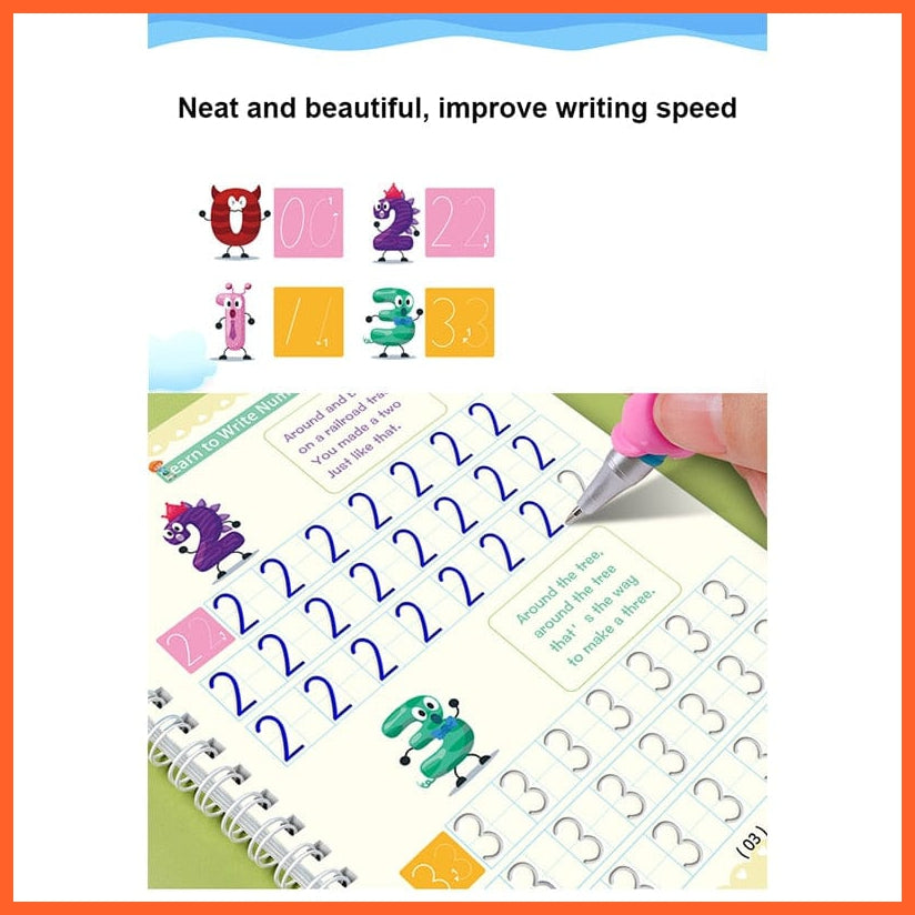 whatagift.com.au Reusable Children Practice Book For Calligraphy