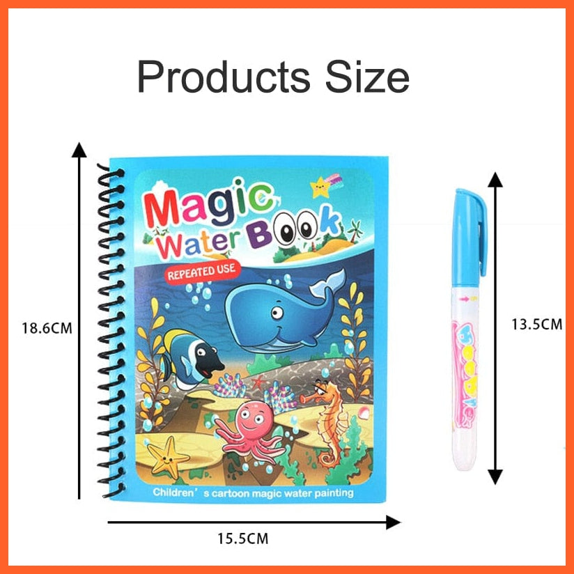 whatagift.com.au Reusable Water Color Book For Children