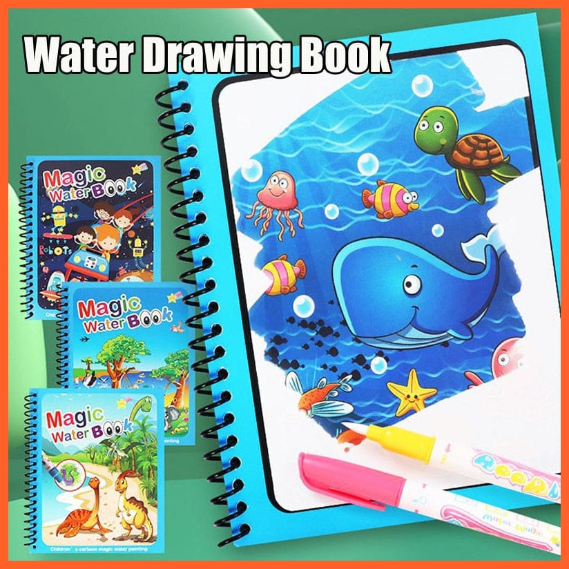 whatagift.com.au Reusable Water Color Book For Children