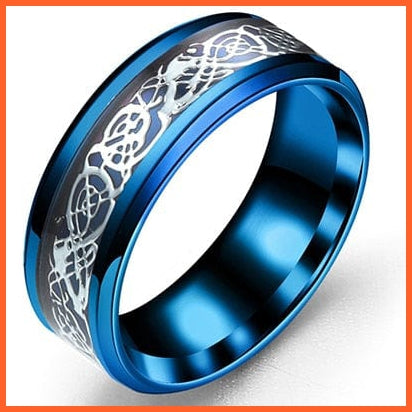 Titanium Steel Black Carbon Fiber Rings For Men | whatagift.com.au.
