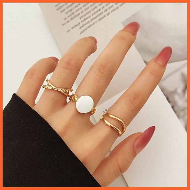 Punk Vintage Silver Color Minimalist Finger Rings | whatagift.com.au.