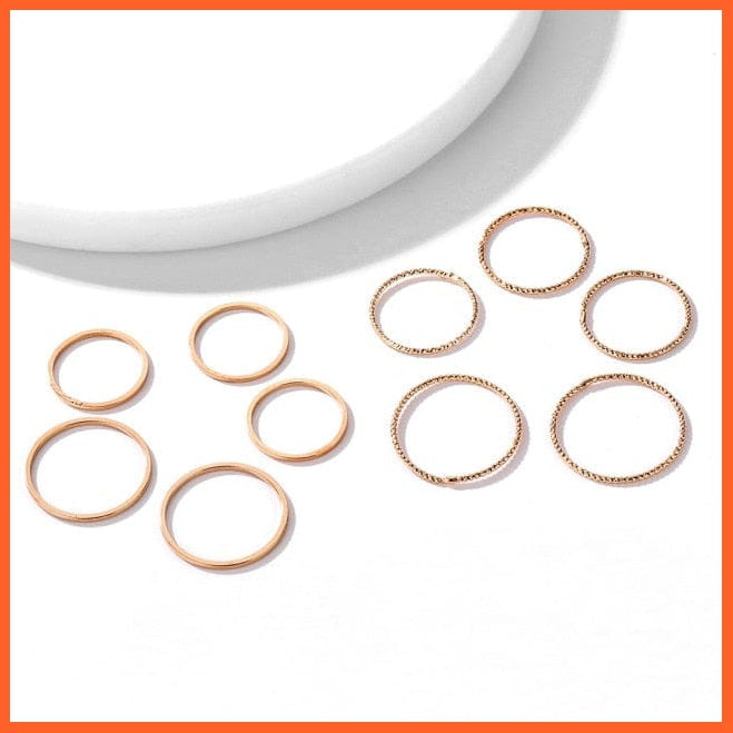 Punk Vintage Silver Color Minimalist Finger Rings | whatagift.com.au.