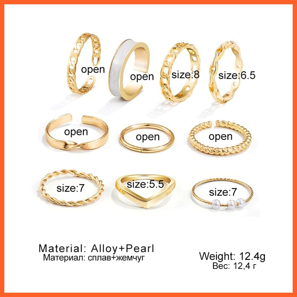 Punk Vintage Silver Color Minimalist Finger Rings | whatagift.com.au.