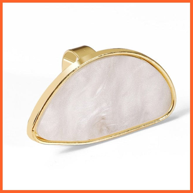 Woman Oval Shape Acrylic Resin Acetate Plate Adjustable Ring | whatagift.com.au.