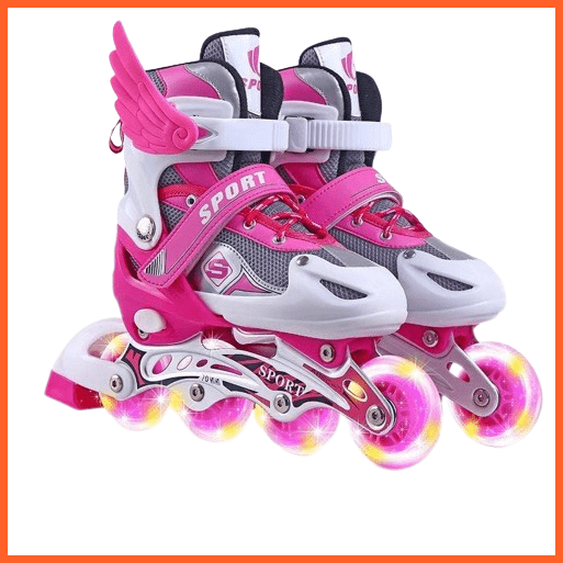 Unbranded Roller Skates Roller Skates For Kids | Multi Size 4 Wheels