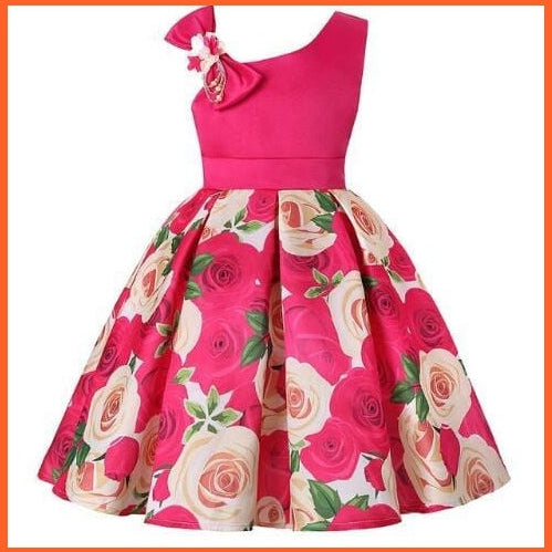 whatagift.com.au Rose / 2T Floral Print Dresses for Girls