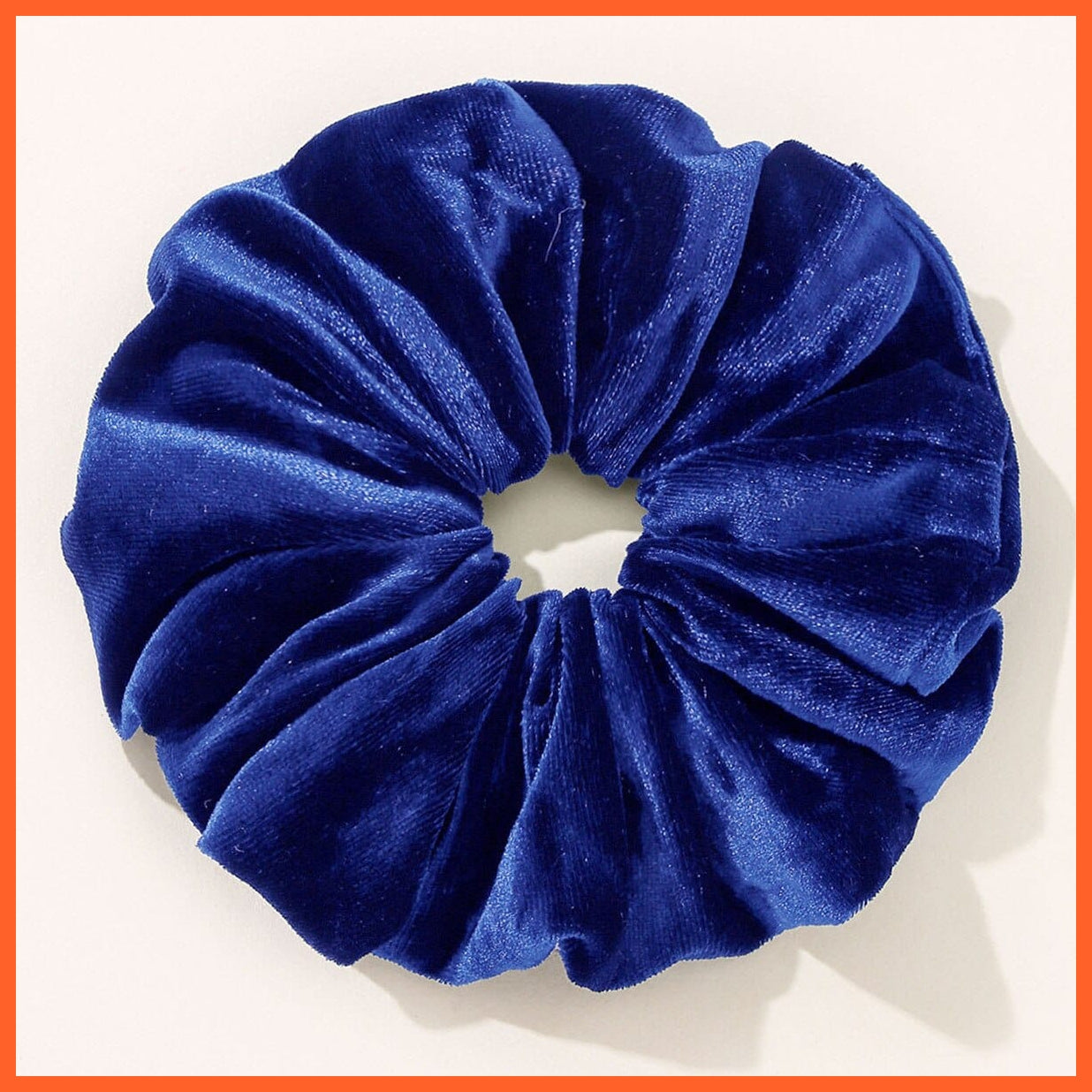 whatagift.com.au Royal Blue Oversized Velvet Hair Scrunchies for Women | Hair tie Accessories
