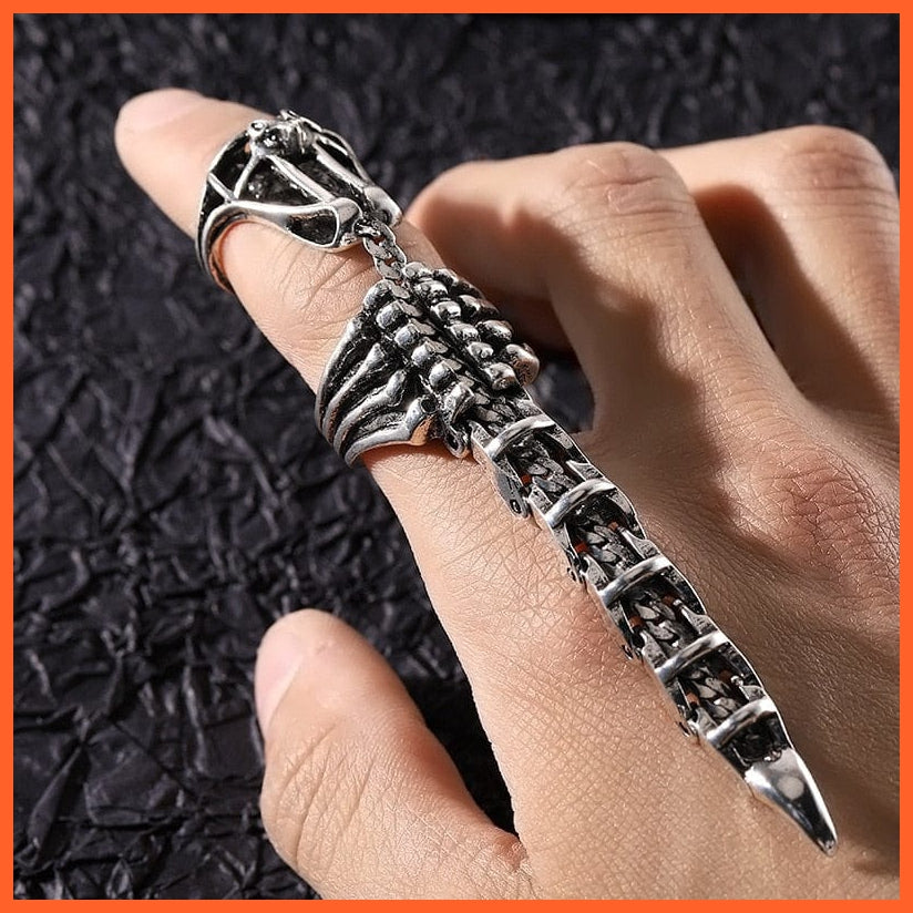 whatagift.uk Scorpion Movable Scorpion Ring | Vintage Gothic Scroll Armor Knuckle Full Finger Rings
