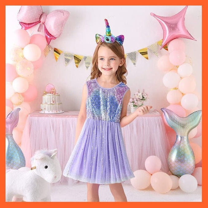 whatagift.com.au SH4404 / 3T Sleeveless Party Dresses For Girls
