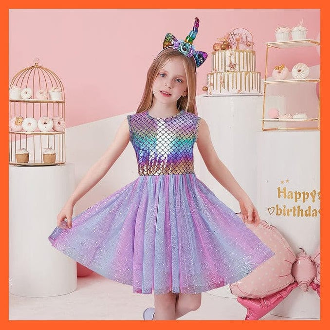 whatagift.com.au SH4406 / 3T Sleeveless Party Dresses For Girls