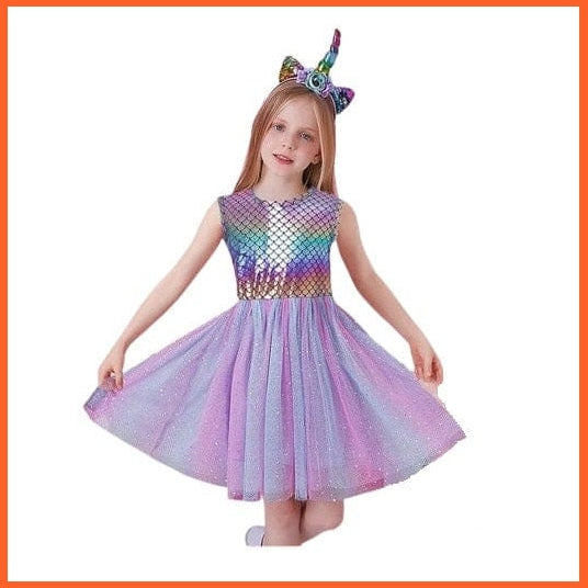 whatagift.com.au SH4406 / 6 Girls Sleeveless colorful Party Dresses
