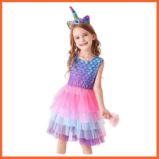 whatagift.com.au SH4594 / 7 Girls Sleeveless colorful Party Dresses