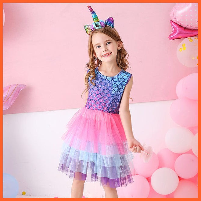 whatagift.com.au SH4594 / 8 Sleeveless Party Dresses For Girls
