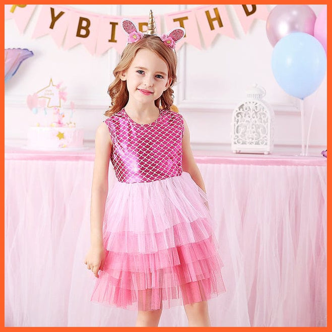 whatagift.com.au SH4597 / 3T Sleeveless Party Dresses For Girls