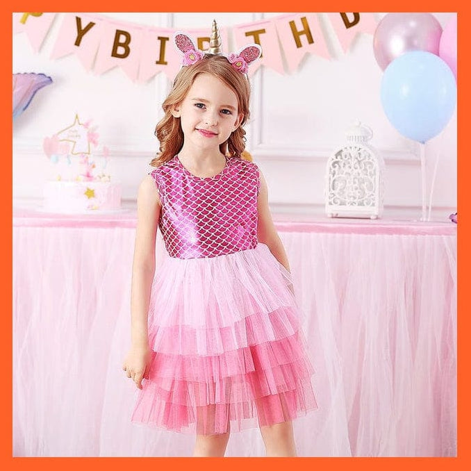 whatagift.com.au SH4597 / 3T Sleeveless Party Dresses For Girls