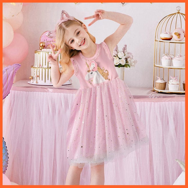 whatagift.com.au SH4864 / 8 Summer Flying Sleeve  Princess Dresses for Girls